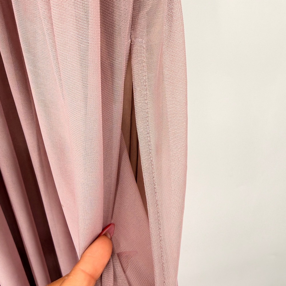 Birdy Grey Jane Maxi Dress Womens XL Mauve Bridesmaid Formal Cutout Ruched Gown - Picture 7 of 9